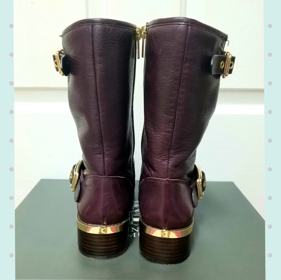 VINCE CAMUTO MID CALF LEATHER BOOTIES - Picture 2 of 8